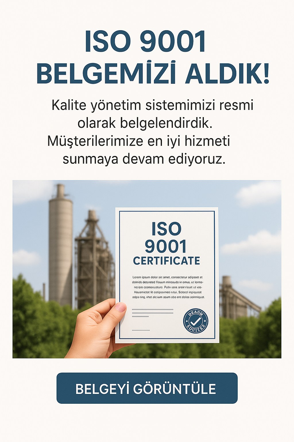 ISO 9001 Belgesi